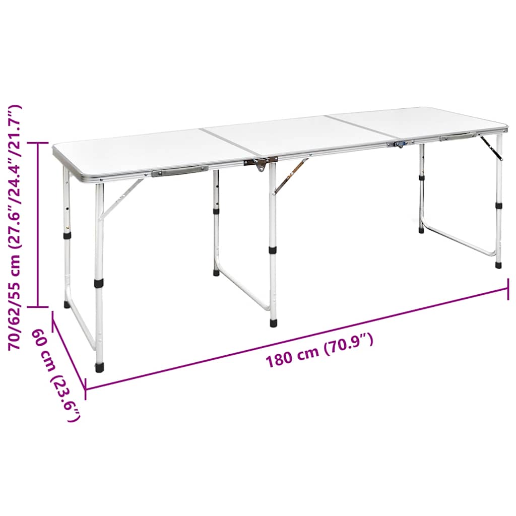 8718475908357_g_en_hd_3 Foldable Camping Table Height Adjustable Aluminium 180 x 60 cm - Image 4