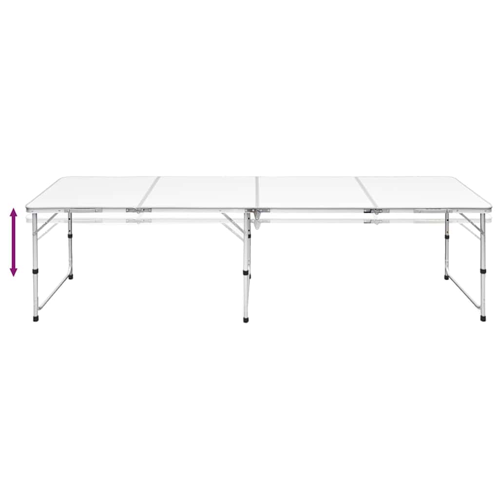 8718475908364_g_en_hd_2 vidaXL Foldable Camping Table Height Adjustable Aluminium 240 x 60 cm - Image 3