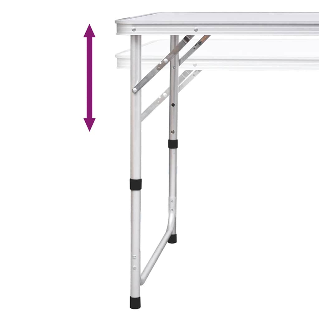 8718475908388_g_en_hd_6 vidaXL Foldable Camping Table Set with 6 Stools Height Adjustable 180 x 60 cm - Image 7