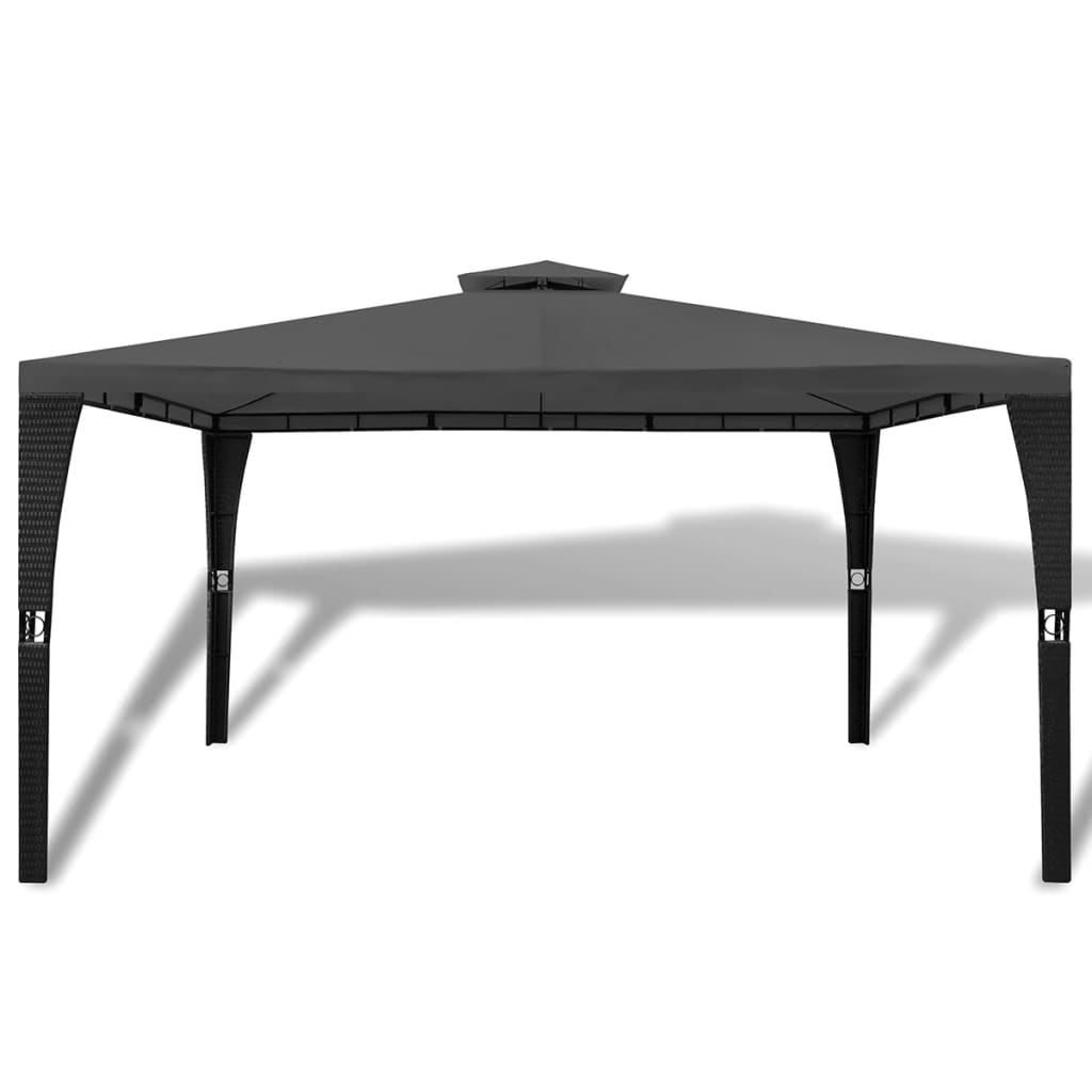8718475908661_g_en_hd_1 vidaXL Poly Rattan Gazebo with Dark Grey Roof 3 x 4 m - Image 2