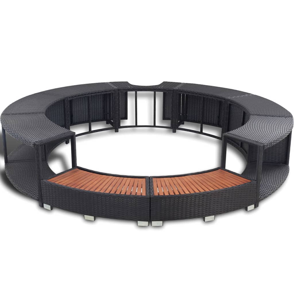 8718475908678_g_en_hd_1 vidaXL Hot Tub Surround Black Poly Rattan - Image 3