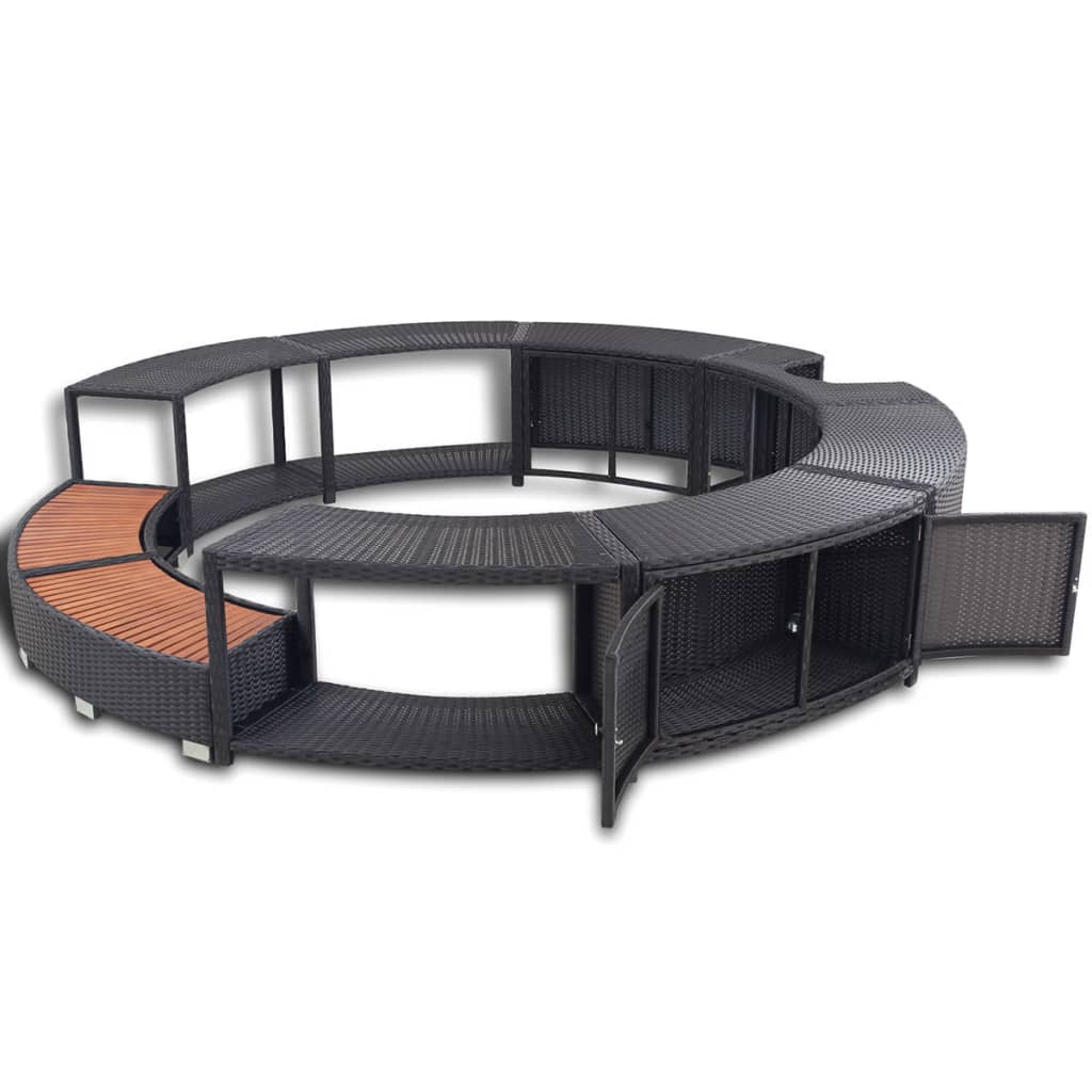 8718475908678_g_en_hd_2 vidaXL Hot Tub Surround Black Poly Rattan - Image 4