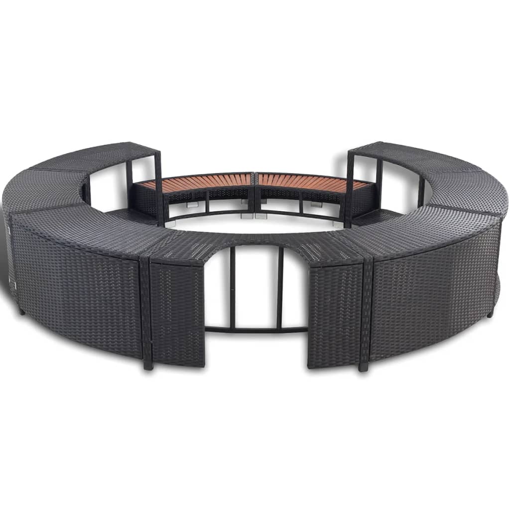 8718475908678_g_en_hd_3 vidaXL Hot Tub Surround Black Poly Rattan - Image 5
