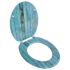 vidaXL Toilet Seats with Hard Close Lids MDF Old Wood