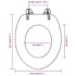 vidaXL Toilet Seats with Hard Close Lids MDF Old Wood - Image 9