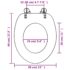 vidaXL Toilet Seats with Hard Close Lids MDF New York - Image 11