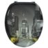 vidaXL Toilet Seats with Hard Close Lids MDF New York - Image 3