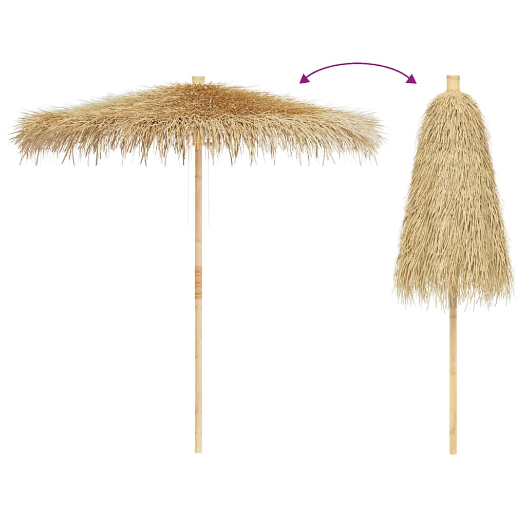 8718475909255_g_en_hd_4 vidaXL Bamboo Garden Parasol 270 cm with Banana Leaf Roof - Image 6