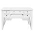 White Writing Desk with 5 Drawers - Image 4