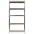 vidaXL 5-Layer Heavy-duty Shelf Silver Steel&Engineered Wood - Image 4