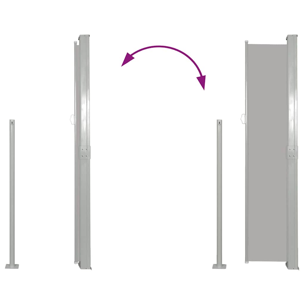 8718475910169_g_en_hd_3 Patio Retractable Side Awning 160 x 300 cm Grey - Image 5