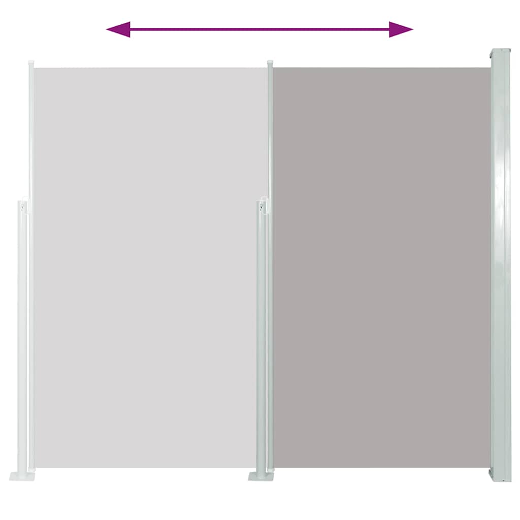 8718475910169_g_en_hd_4 Patio Retractable Side Awning 160 x 300 cm Grey - Image 6