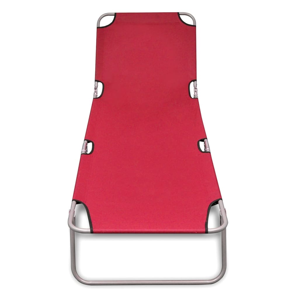 8718475910435_g_en_hd_1 vidaXL Folding Sun Lounger Powder-coated Steel Red - Image 2