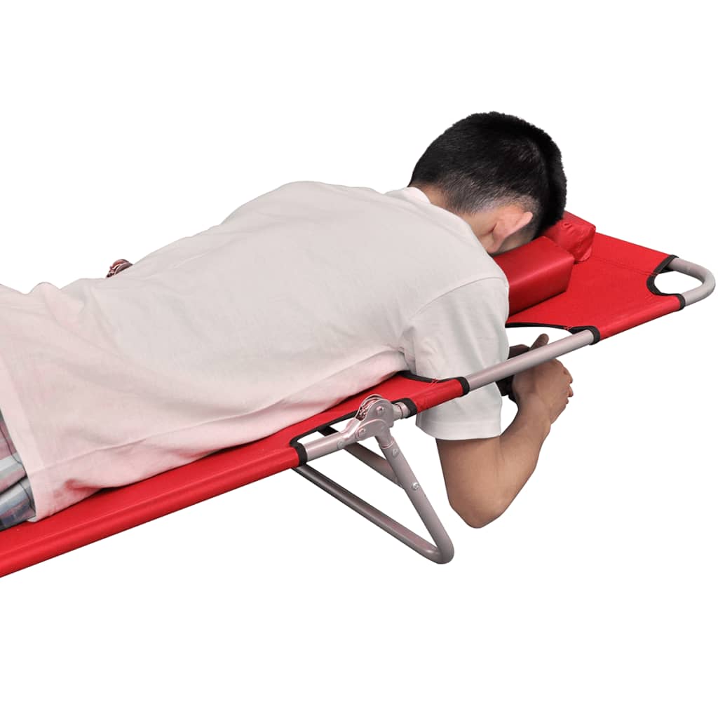 8718475910473_g_en_hd_3 vidaXL Folding Sun Lounger with Head Cushion Powder-coated Steel Red - Image 4