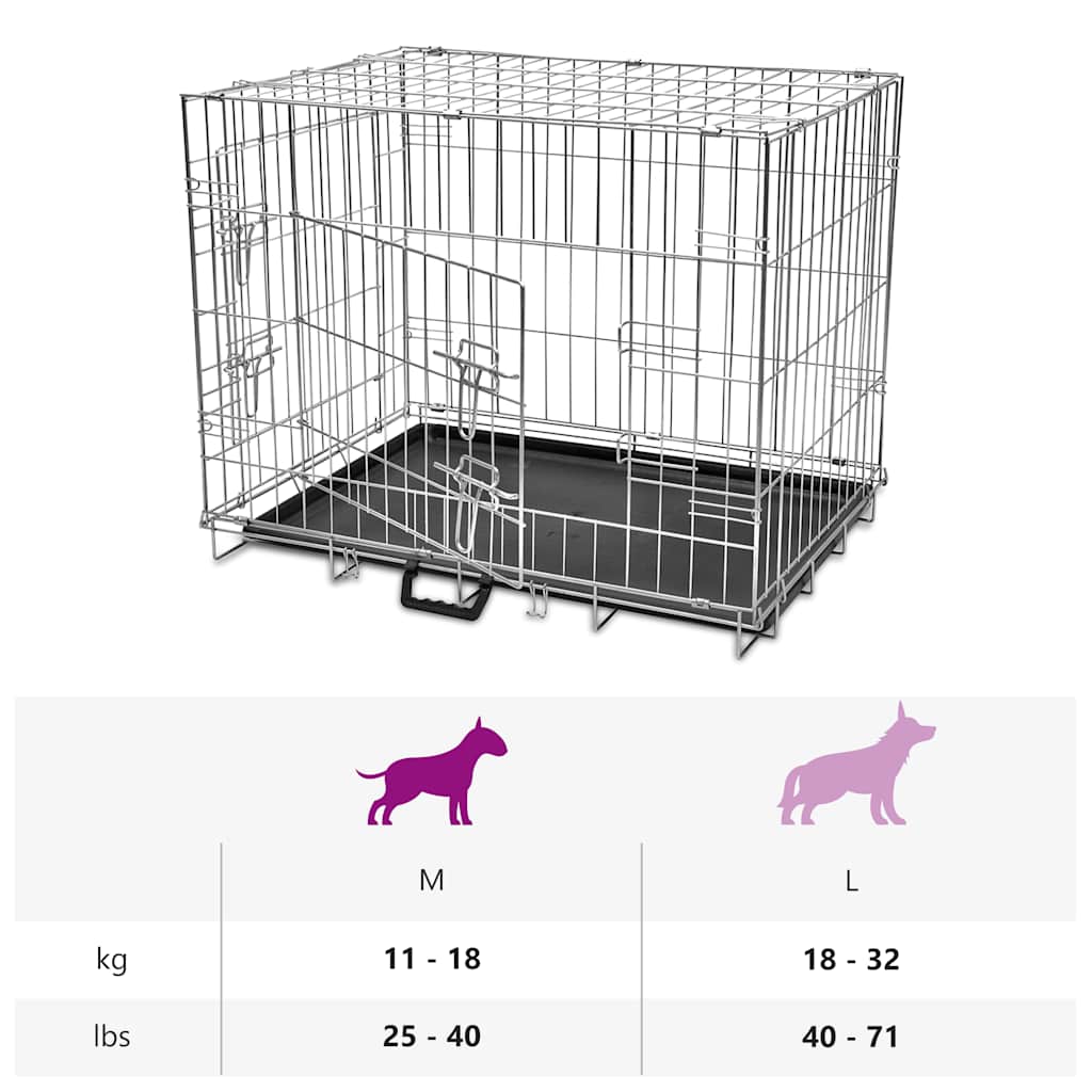 8718475910756_g_en_hd_5 Foldable Metal Dog Bench M - Image 6