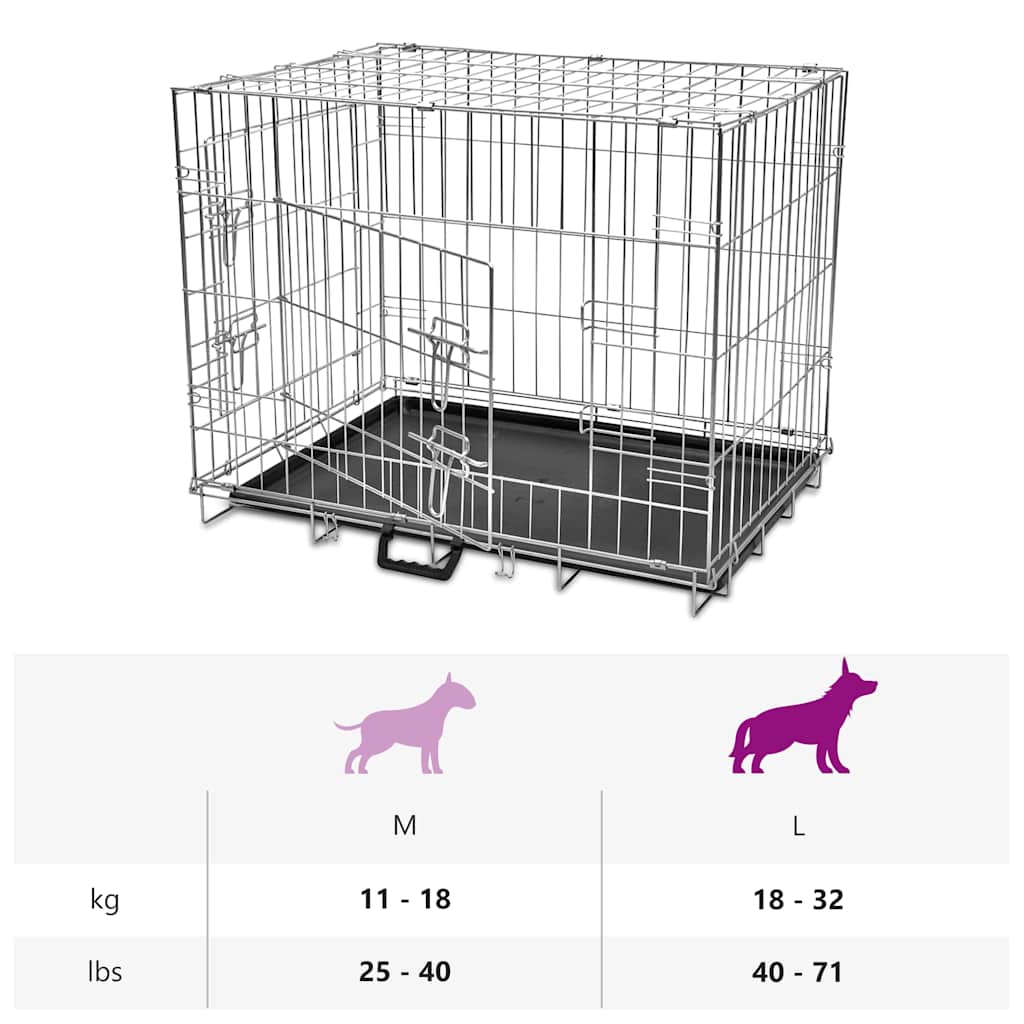8718475910763_g_en_hd_5 Foldable Metal Dog Bench L - Image 6