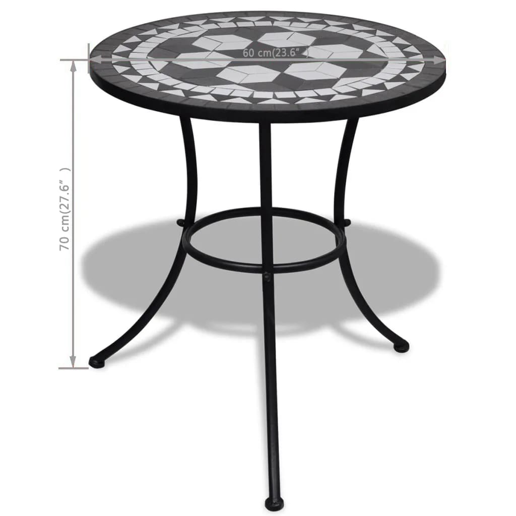 8718475910923_g_en_hd_4 vidaXL Bistro Table Black and White 60 cm Mosaic - Image 5