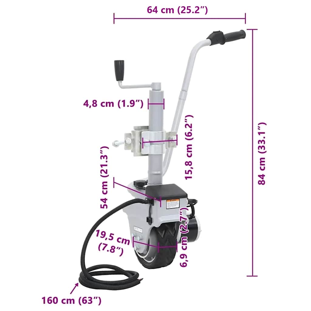8718475911012_g_en_hd_8 Aluminium Motorised Jockey Wheel Trailer Mover 12 V 350 W - Image 9