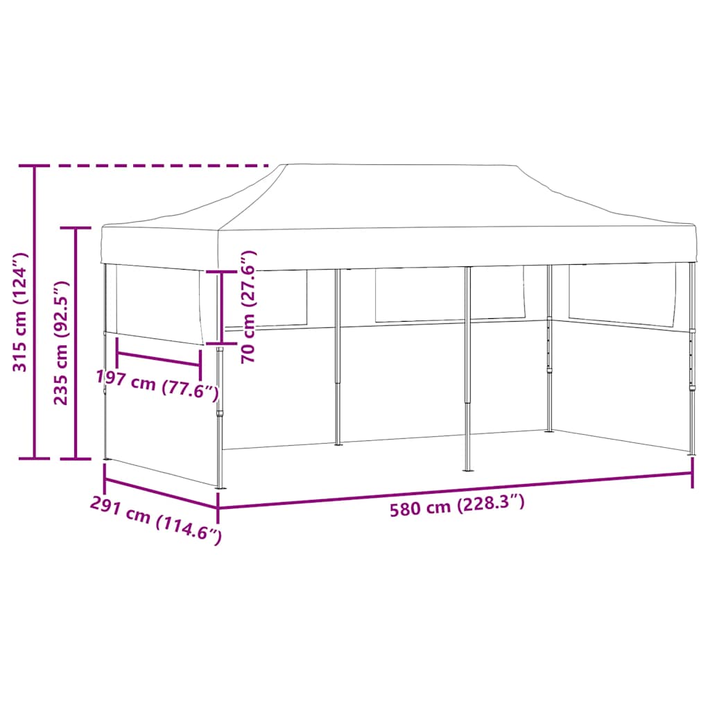 8718475912422_g_en_hd_9 vidaXL Cream Foldable Pop-up Party Tent 3 x 6 m - Image 11