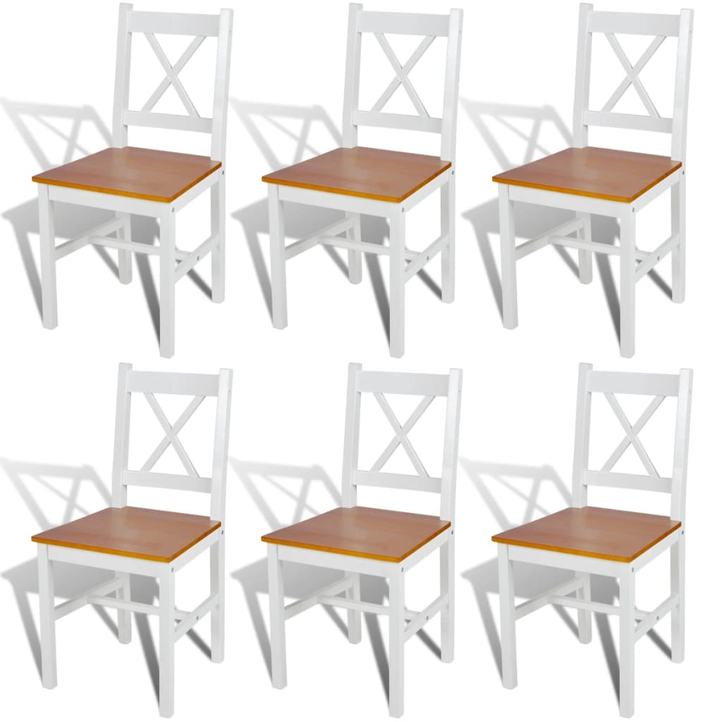 8718475914105_a_en_hd_1 vidaXL Dining Chairs 6 pcs White Pinewood - Image 1