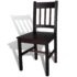 vidaXL Dining Chairs 6 pcs Brown Pinewood - Image 4