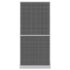 White Hinged Insect Screen for Doors 100 x 215 cm - Image 2