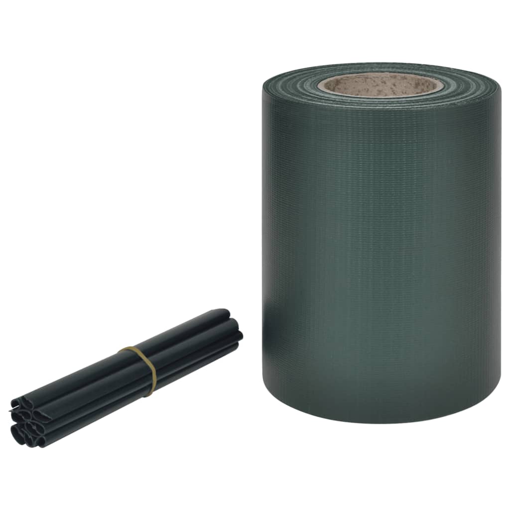 8718475914693_a_en_hd_1 vidaXL Garden Privacy Screen PVC 70x0.19 m Green - Image 2