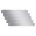 vidaXL Set of 5 Flexible Lawn Fence Galvanised Steel 100 x 14 cm - Image 2
