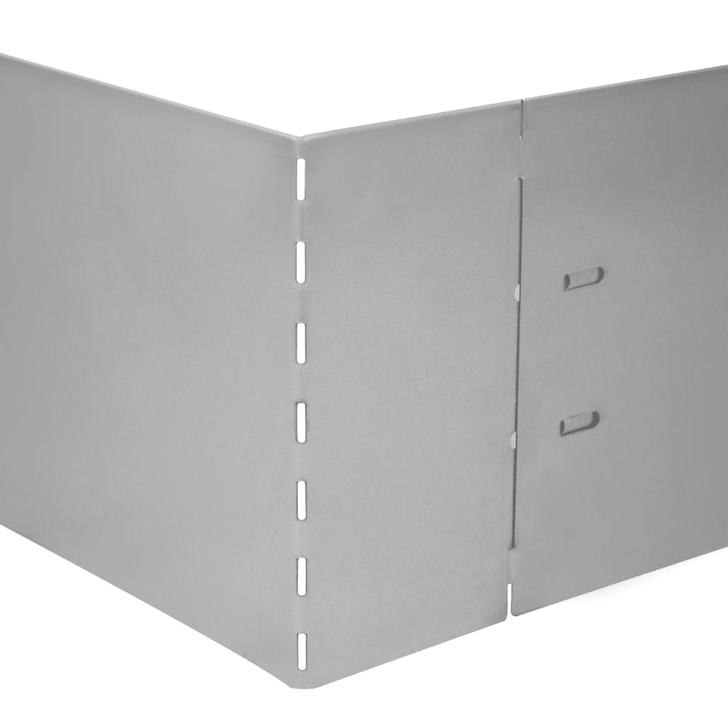 8718475914853_g_en_hd_3 vidaXL Set of 5 Flexible Lawn Fence Galvanised Steel 100 x 14 cm - Image 5