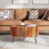 vidaXL Coffee Table Solid Reclaimed Wood Round - Image 3