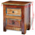 vidaXL Nightstand with 2 Drawers Solid Reclaimed Wood - Image 11