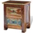 vidaXL Nightstand with 2 Drawers Solid Reclaimed Wood - Image 3