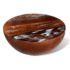 vidaXL Coffee Table Bowl-shaped with Steel Base Solid Reclaimed Wood - Image 3