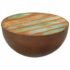 vidaXL Coffee Table Bowl-shaped with Steel Base Solid Reclaimed Wood - Image 9