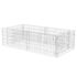 vidaXL Gabion Planter Galvanised Steel 180x90x50 cm - Image 2