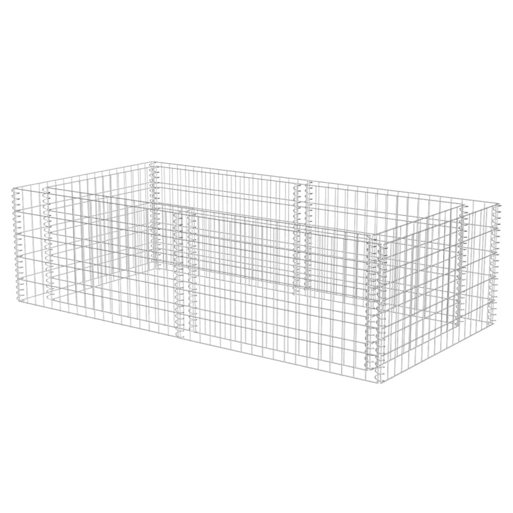 8718475919506_a_en_hd_1 vidaXL Gabion Planter Galvanised Steel 180x90x50 cm - Image 2