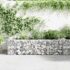 vidaXL Gabion Planter Galvanised Steel 180x90x50 cm - Image 3