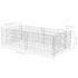 vidaXL Gabion Planter Galvanised Steel 180x90x50 cm - Image 8