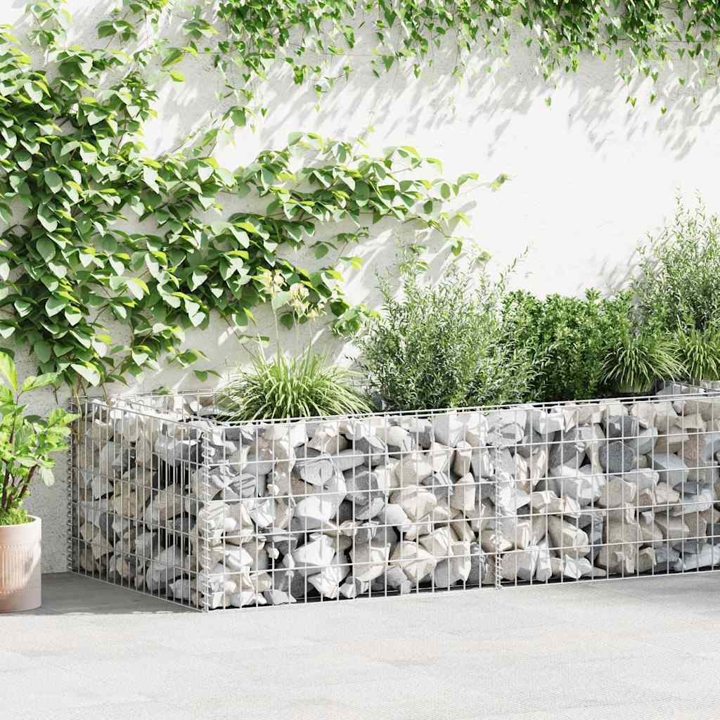 8718475919506_m_en_hd_1 vidaXL Gabion Planter Galvanised Steel 180x90x50 cm - Image 1