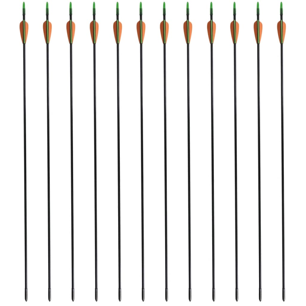 8718475923329_g_en_hd_2 vidaXL Standard Recurve Bow Arrows 30" 0.6 cm Fiberglass 12 pcs - Image 3