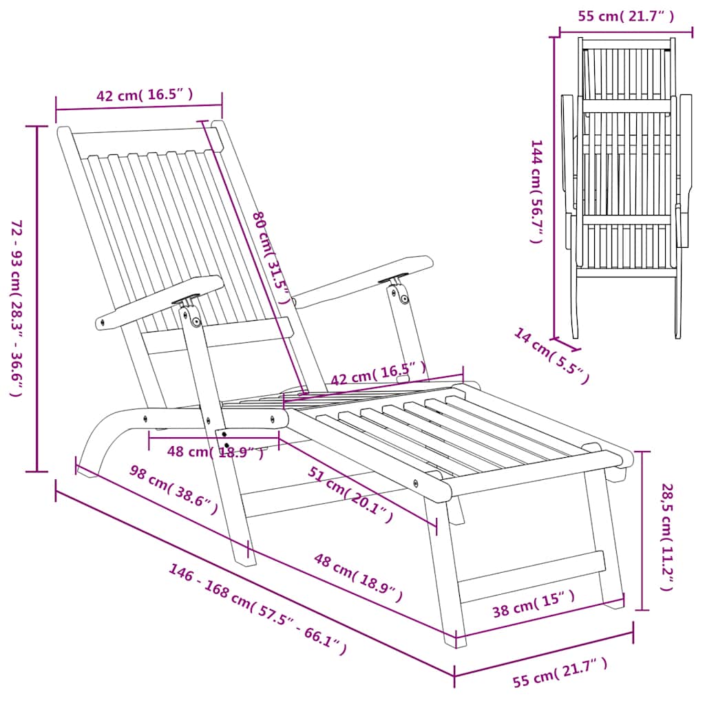 8718475923879_g_en_hd_6 vidaXL Outdoor Deck Chair with Footrest Solid Acacia Wood - Image 7
