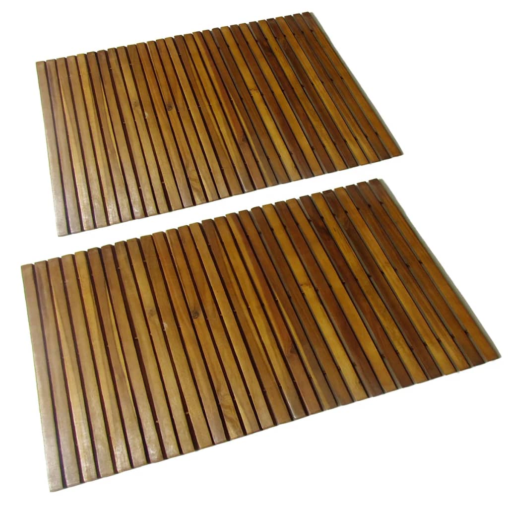 8718475925026_a_en_hd_1 2 pcs Acacia Bath Mat 80 x 50 cm - Image 1