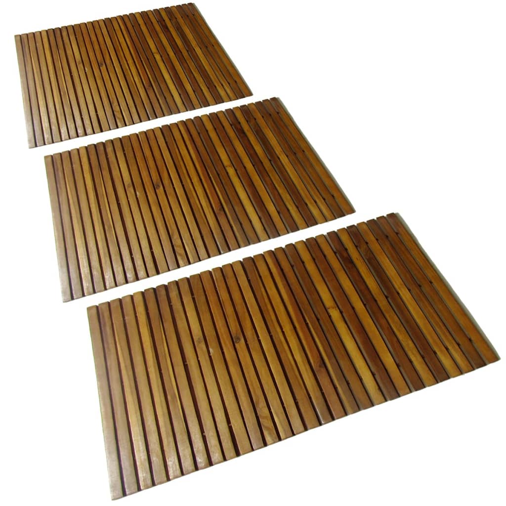 8718475925033_a_en_hd_1 3 pcs Acacia Bath Mat 80 x 50 cm - Image 1