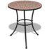 vidaXL 3 Piece Bistro Set Ceramic Tile Terracotta - Image 2