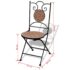 vidaXL 3 Piece Bistro Set Ceramic Tile Terracotta - Image 12