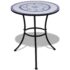 vidaXL 3 Piece Bistro Set Ceramic Tile Blue and White - Image 2