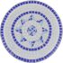 vidaXL 3 Piece Bistro Set Ceramic Tile Blue and White - Image 4