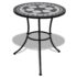 vidaXL 3 Piece Bistro Set Ceramic Tile Black and White - Image 7