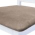 vidaXL Bar Chairs 2 pcs White Fabric - Image 7