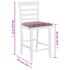 vidaXL Bar Chairs 2 pcs White Fabric - Image 8